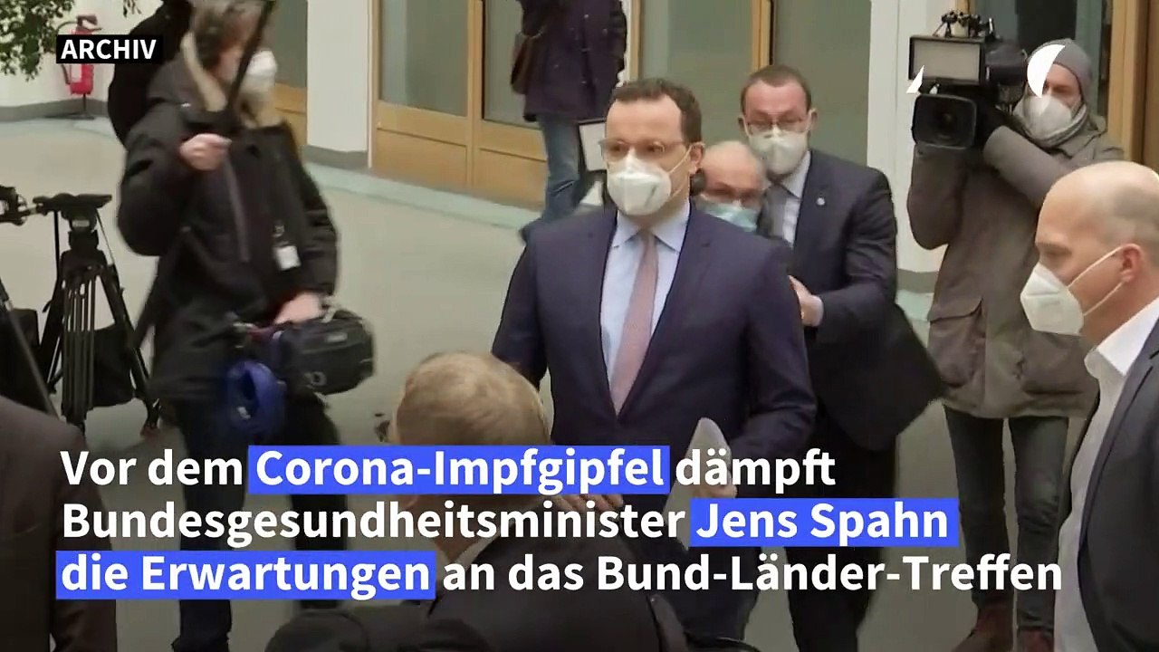 Spahn dämpft erwartungen an corona-impfgipfel von bund und ländern
