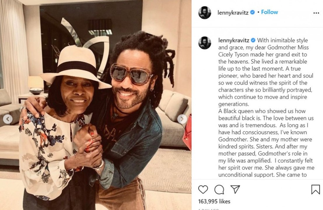 Lenny Kravitz spricht über seine Patin