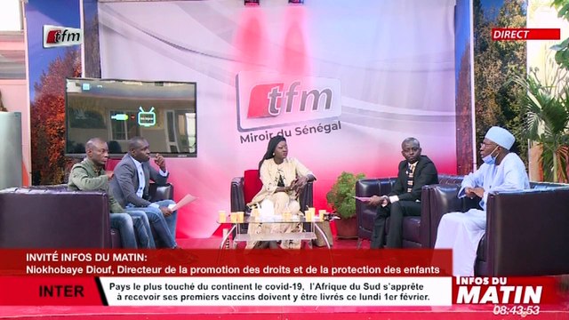 Invité infos du matin 01/02/2021 : Niokhobaye Diouf, directeur promotion des droits et protection des enfants