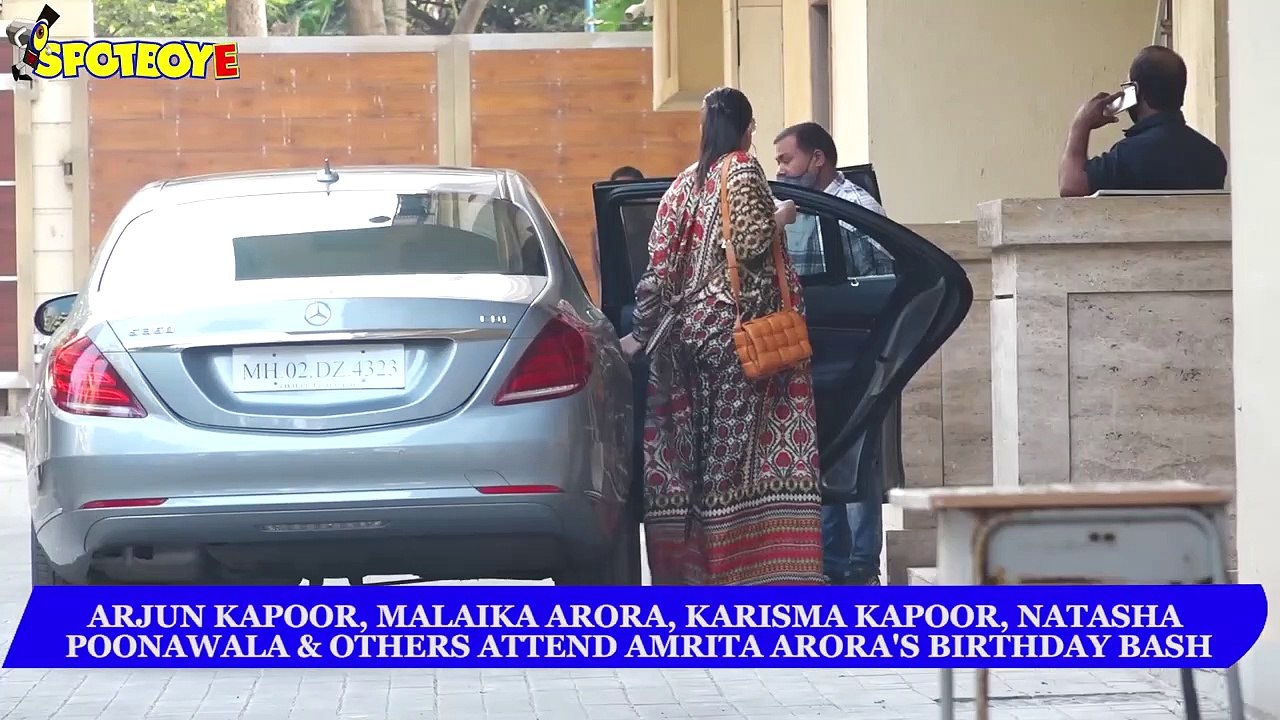 Arjun Kapoor, Malaika Arora, Karisma Kapoor, Manish Malhotra attend Amrita Arora's birthday Bash