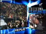 WWF Smackdown TLC - Jeff Hardy's amazing 20ft leapfrog over