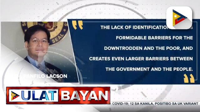 Sen. Lacson: Pagbangon ng ekonomiya, bibilis sa ganap na pagpapatupad ng National I.D.; Vaccine rollout ng pamahalaan, mapabibilis din aniya sa tulong ng National I.D.