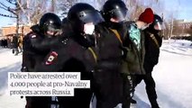 Russian police arrest protesters demanding Navalny's release