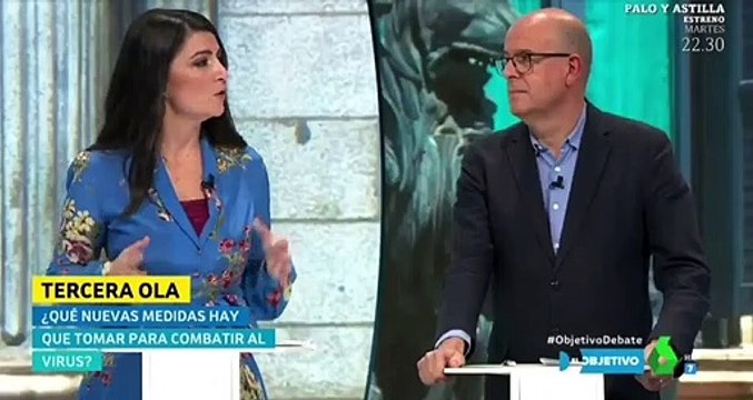 Brutal repaso de Macarena Olona a un podemita que además ha demostrado ser un cobarde maleducado tratando de impedir que Olona siguiera hablando