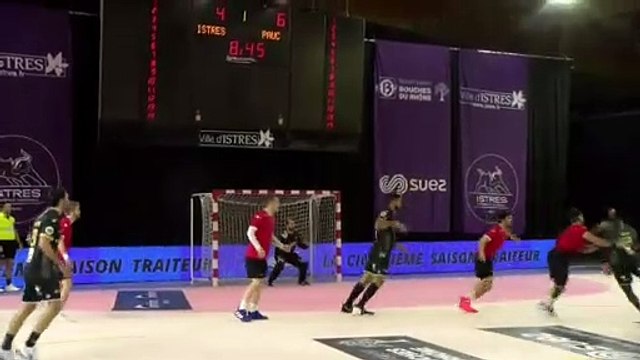 Karl Konan arrière gauche du PAUC après le match de préparation à Istres