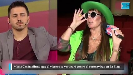 Moria Casán afirmó que el viernes se vacunará contra el coronavirus en La Plata
