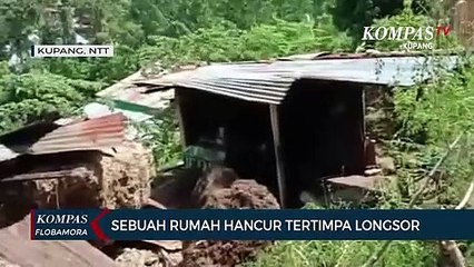 Sebuah Rumah Hancur Tertimpa Material Longsor