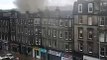 Fire sends smoke billowing from Edinburgh flat roof