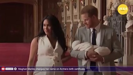 Meghan Markle changes her name on Archies birth certificate