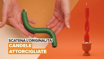 Scatena l'originalità: candele attorcigliate