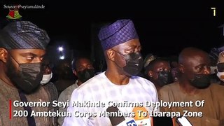 Governor Seyi Makinde Deploys 200 Amotekun Corps Members To Ibarapa Zone