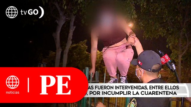 Casi 100 infractores del toque de queda y cuarentena en Santa Anita | Primera Edición