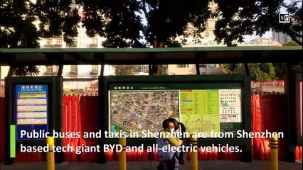 Driving in a BYD EV in China; Shenzhen streets bus ride [4k]