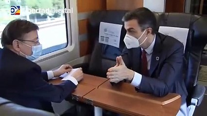Sánchez inaugura un tramo del AVE en el Corredor Mediterráneo