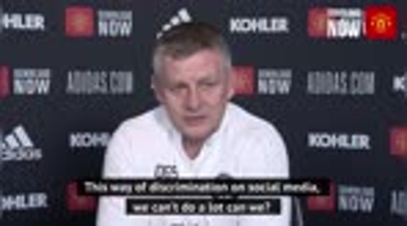 Solskjaer calls on social media platforms to tackle racist abuse