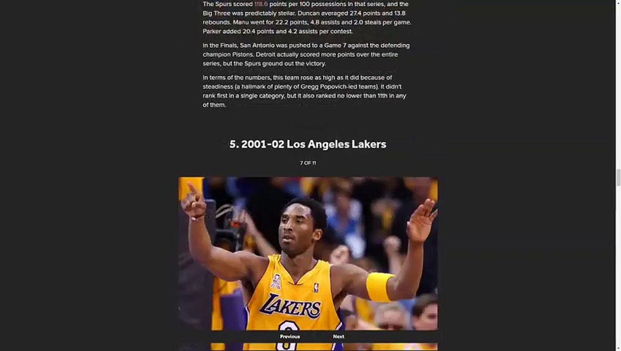 Reacting To Bleacher Report Top 10 NBA Teams of the 2000s video