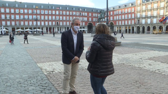 José Antonio Aparicio, presidente del Gremio de Restauradores de la Plaza Mayor