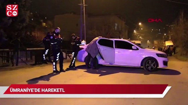 Ümraniye'de hareketli anlar; Polis uyarı ateşi açtı