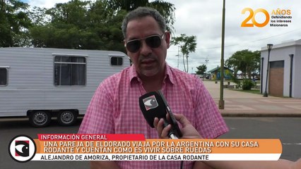 Una pareja de Eldorado viaja por la Argentina con su casa rodante y cuentan como es vivir sobre ruedas