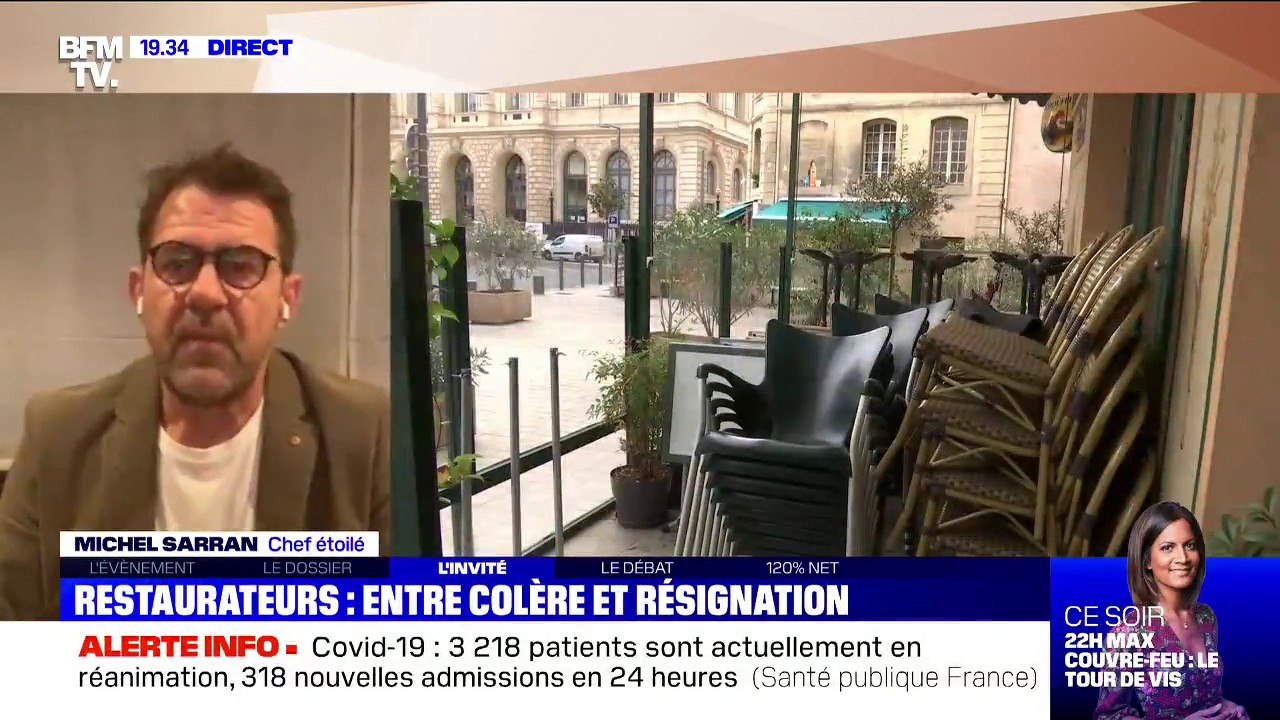 Le chef étoilé Michel Sarran estime que "si certains restaurants choisissent d'ouvrir, c'est parce qu'ils sont complètement à la rue"