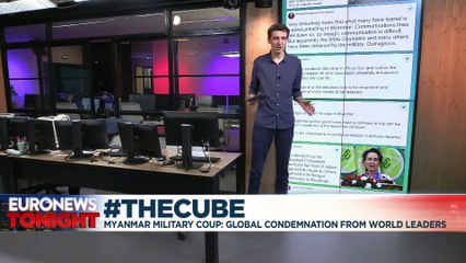 How did European leaders react to Myanmar's military coup?