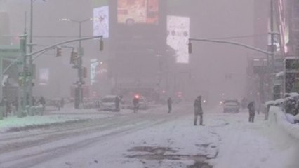 Un gran temporal cubre de nieve Nueva York y todo el noreste del país