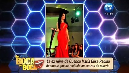 Ex reina de belleza confiesa que está siendo amenazada: "Te voy a matar como a Efraín Ruales"