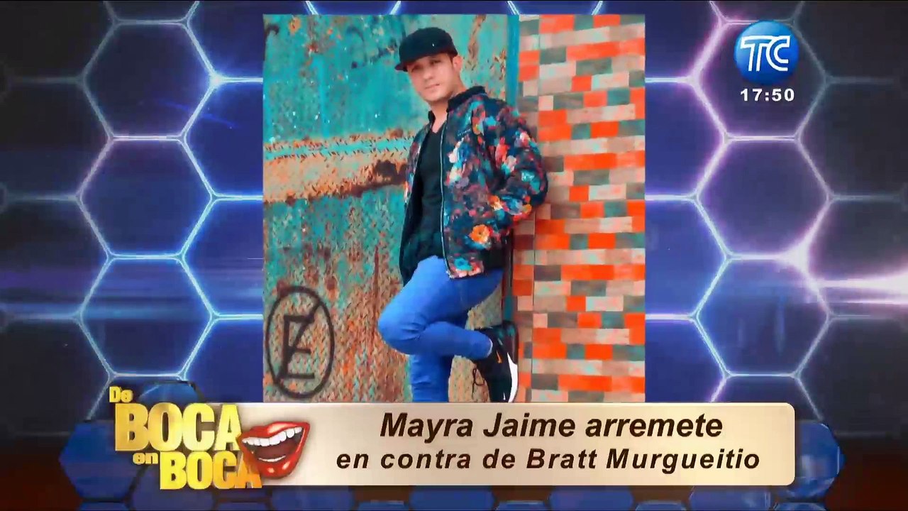 Mayra Jaime responde a Bratt Murgueitio por la polémica de los chicos realities como presentador