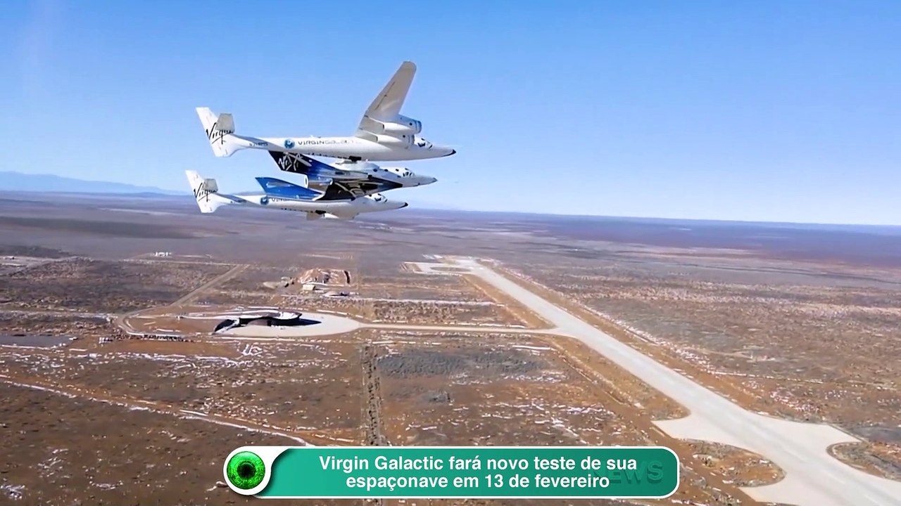 Virgin Galactic fará novo teste de sua espaço...
