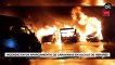 Impresionante incendio en un aparcamiento de caravanas en Alcalá de Henares