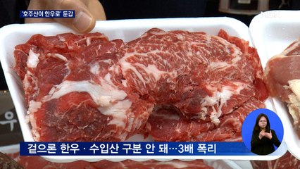 "한우로 믿고 샀는데"…3배 폭리 '원산지 둔갑' 무더기 적발