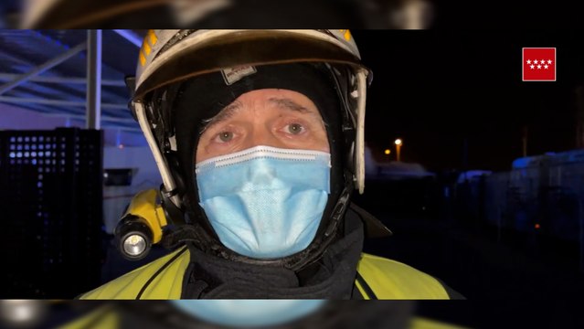 Bomberos CM controlan el incendio ocurrido en Alcalá de Henares