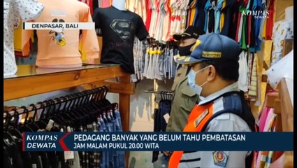 Tim Gabungan Gelar Oprasi Jam Malam PPKM Dikota Denpasar