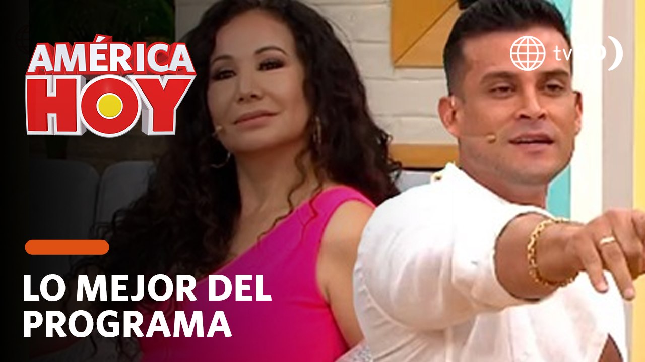 América Hoy: Así reaccionó Janet Barboza al ver a Christian Domínguez como el nuevo conductor