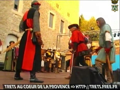 Medievales DE TRETS 2011- Lucien Bonnet sacré chevalier