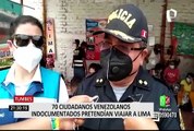 Tumbes: más de 60 venezolanos indocumentados fueron intervenidos en bus