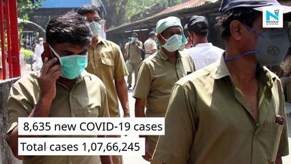 COVID-19 update: India records 8,635 new cases, 94  deaths in last 24 hours
