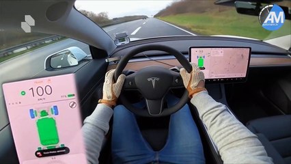 2021 TESLA Model 3 Performance _ Launch Control _ 100-200 km_h acceleration-- _ by Automann
