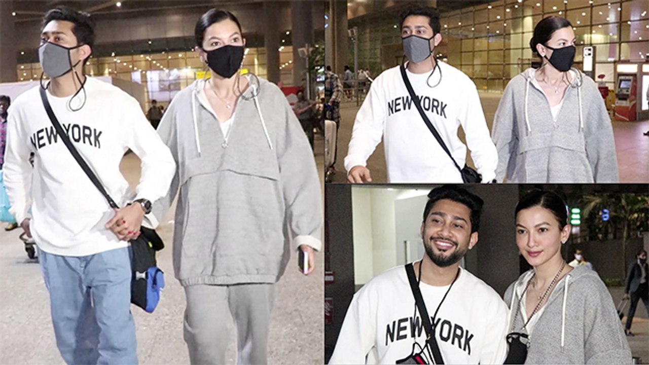 Gauahar Khan & Zaid Darbar Make Style Statement By Opting Over-Sized Comfy Hoodies