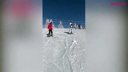 Hafta sonunu Uludağ'da geçiren Demet Akalın'dan dikkat çeken poz!