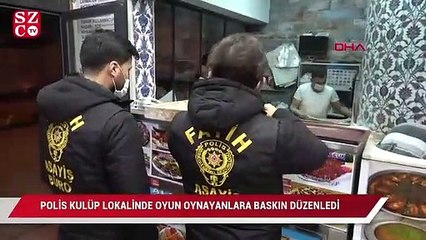 Download Video: Polis dürümcü oldu, Kulüp lokalinde oyun oynayanlara baskın düzenledi