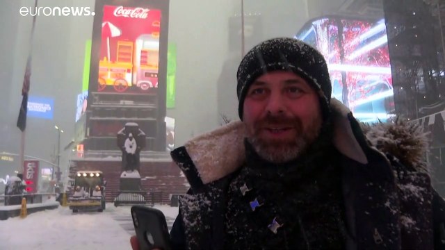 Рекордный снегопад в Нью-Йорке