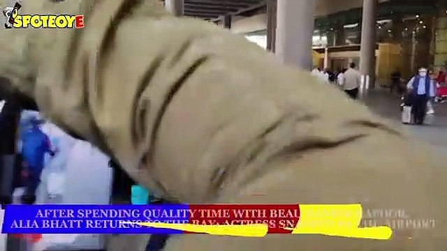 After Spending Quality Time With Beau Ranbir Kapoor, Alia Bhatt Returns To The Bay | SpotboyE