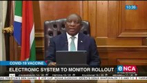 Ramaphosa says electronic system to monitor rollout