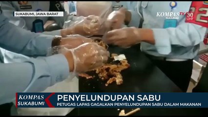 Petugas Lapas Gagalkan Penyelundupan Sabu Dalam Makanan