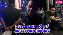 Quyền Linh và bữa ăn vội khi đang quay chương trình Bạn Muốn Hẹn Hò