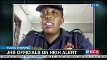 Joburg officials on high alert as flooding continues