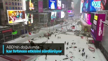 ABD'nin doğusunda kar fırtınası etkisini sürdürüyor