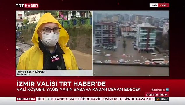 İzmir Valisi Yavuz Selim Köşger: Menderes ilçesinde 1 can kaybı var