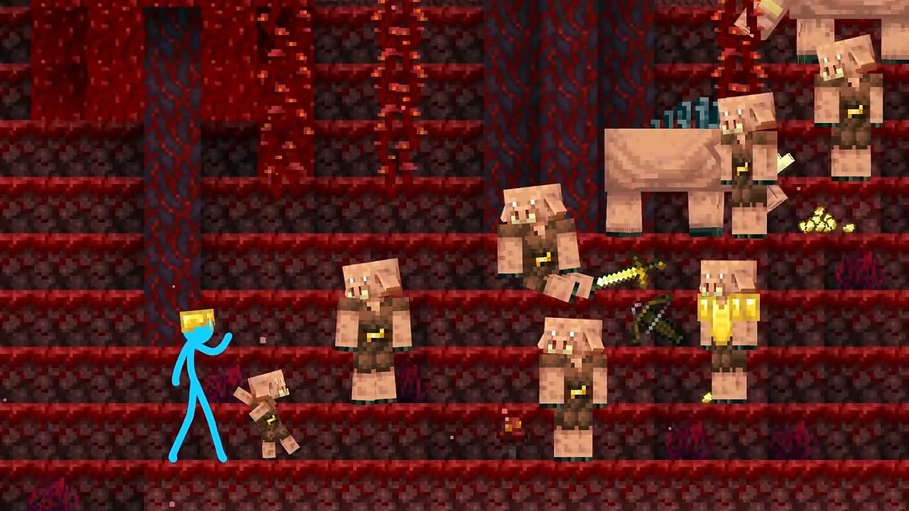 The Piglin War - Animation vs. Minecraft Shorts Ep 20